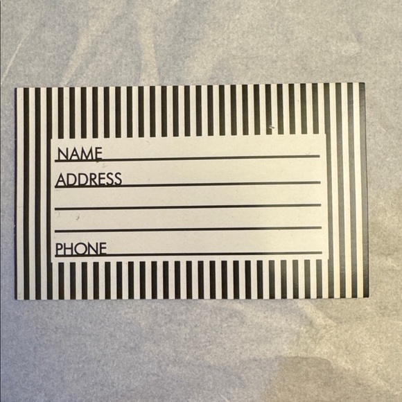 THIRTY-ONE LUGGAGE TAGS IN BLACK PARISIAN JACQUARD - Picture 8 of 8